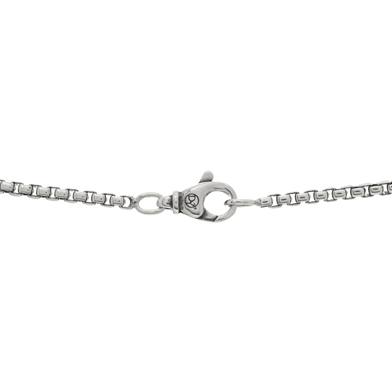 David Yurman Sterling Silver Pave Diamond Streamline Tag Pendant Necklace 3 of 3