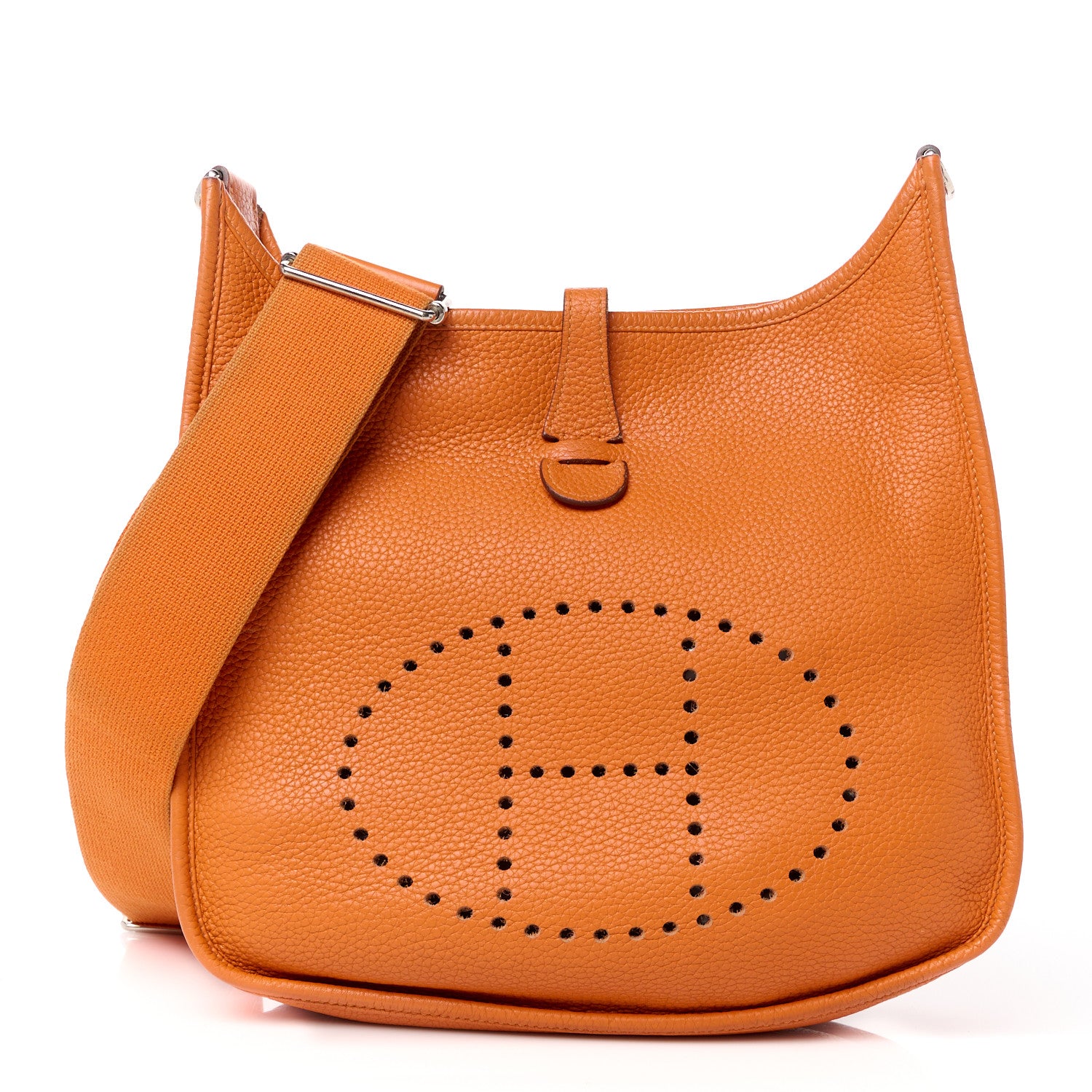 Hermes Taurillon Clemence Evelyne III PM Orange 1 of 12