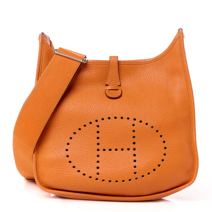 Hermes Taurillon Clemence Evelyne III PM Orange 1 of 12