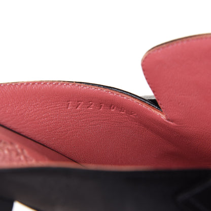 Hermes Goatskin Paradis Mules 37 Black 9 of 10