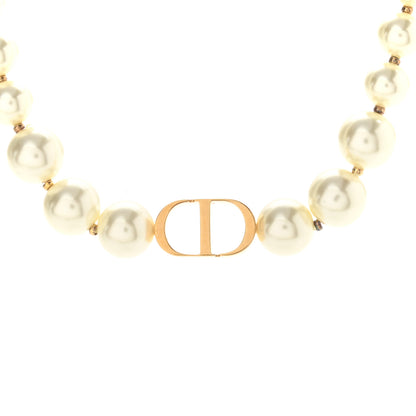 Christian Dior Pearl 30 Montaigne Choker Necklace Gold 4 of 6