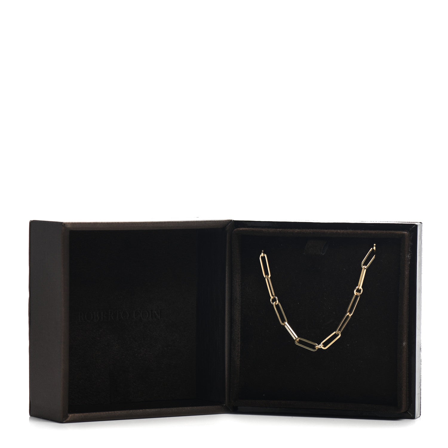 Roberto Coin 18K Yellow Gold Paper Clip Link Necklace 6 of 6