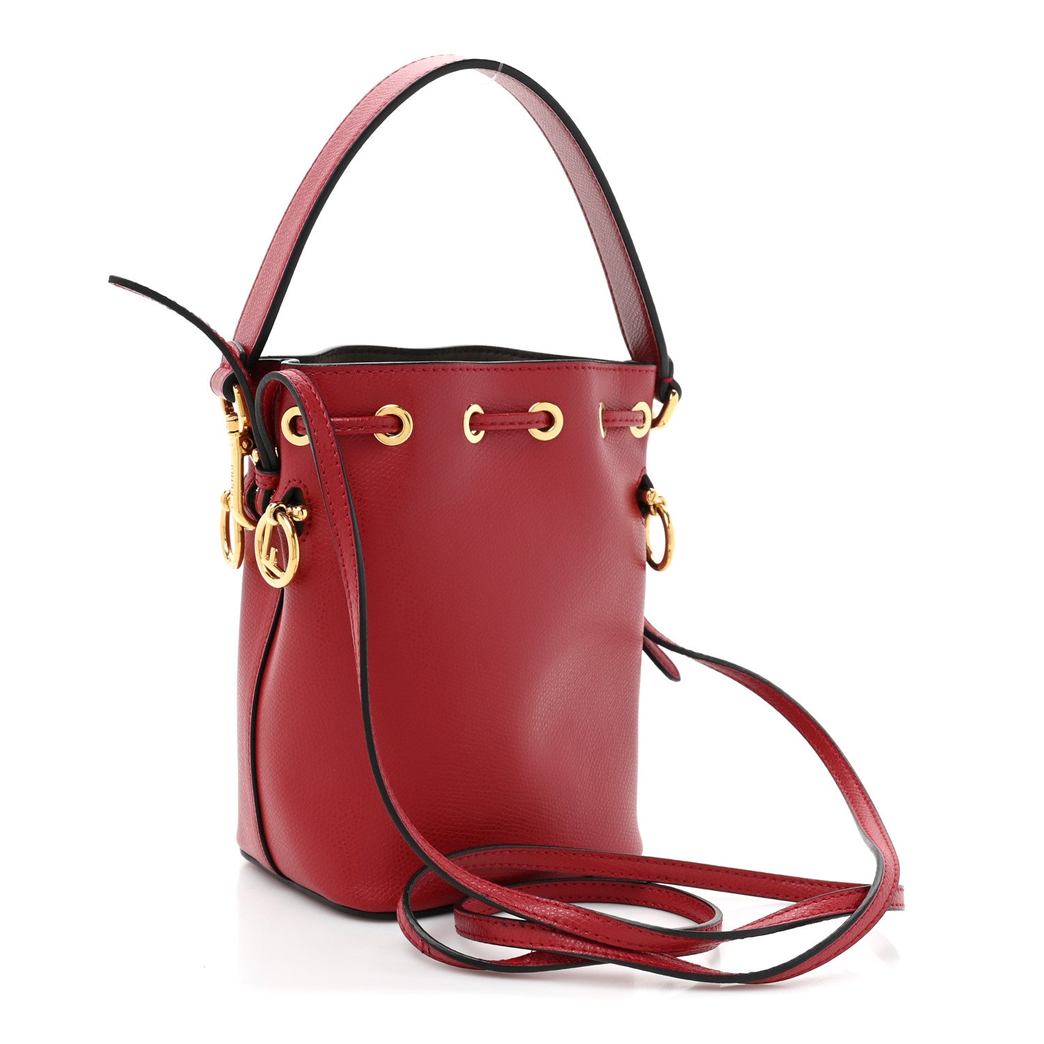 Fendi Vitello Cruise F is Fendi Mini Mon Tresor Bucket Bag Fragola 3 of 10