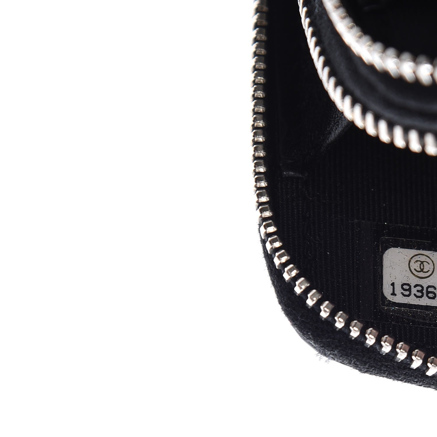 Chanel Patent Quilted Small Triple Zipper Wallet Black 9 of 9