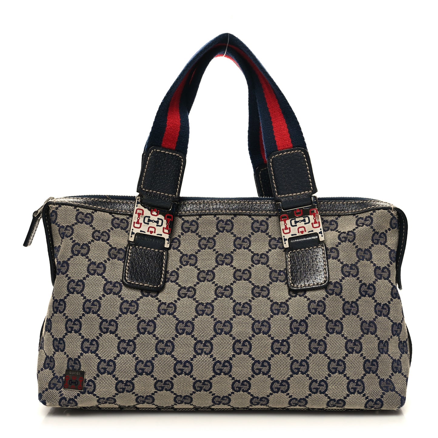 GG Monogram Web Pop Tote Navy