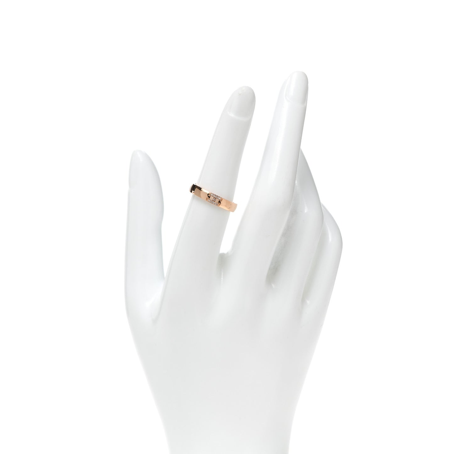 18K Rose Gold Diamond Ever Herakles Wedding Band Ring 53 6.25