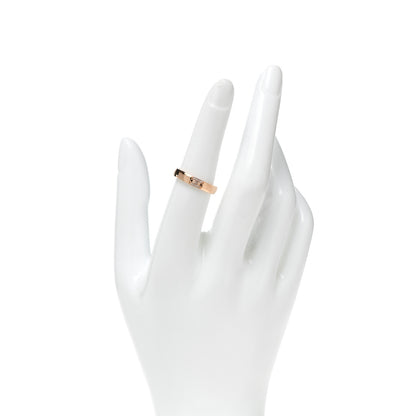Hermes 18K Rose Gold Diamond Ever Herakles Wedding Band Ring 53 6.25 2 of 5