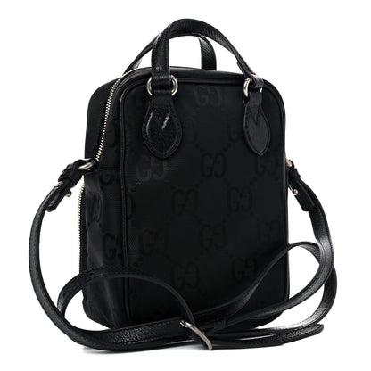 Gucci Econyl Nylon Monogram Off The Grid Shoulder Bag Crop Black 2 of 9