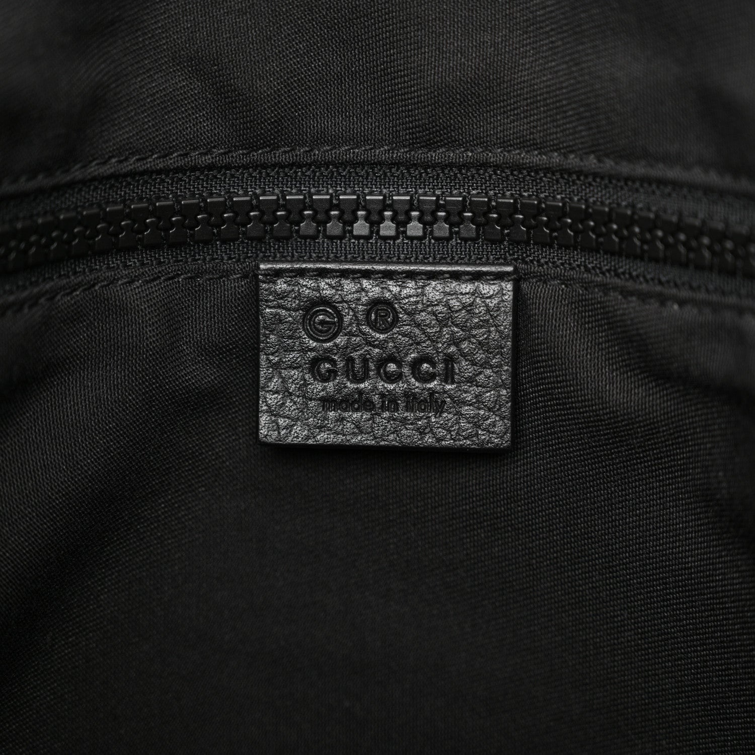 Gucci Nylon Monogram Medium Flat Messenger Bag Black 6 of 11
