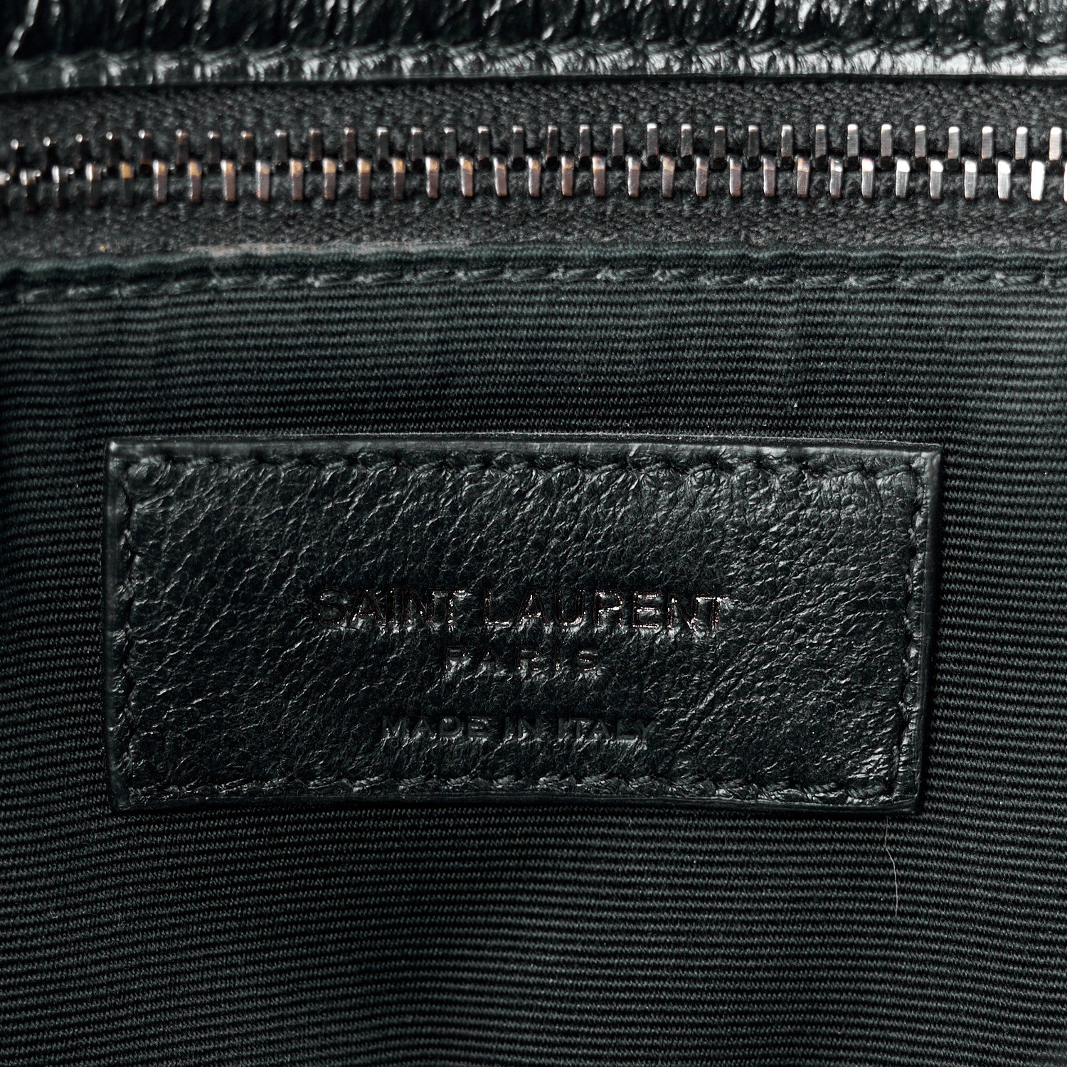 Saint Laurent Crinkled Calfskin Matelasse Monogram Medium Niki Chain Satchel Black 6 of 11