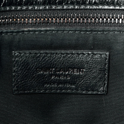 Saint Laurent Crinkled Calfskin Matelasse Monogram Medium Niki Chain Satchel Black 6 of 11