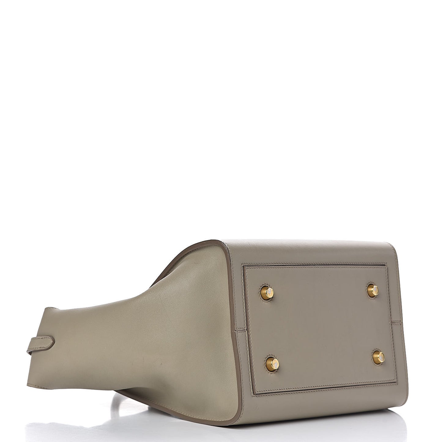 Smooth Calfskin Mini Tie Knot Tote Light Taupe