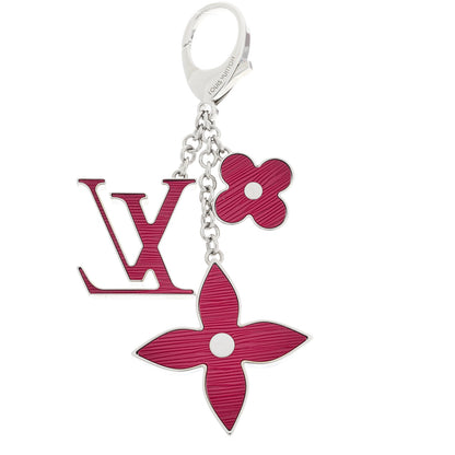 Louis Vuitton Fleur d Epi Bag Charm Fuchsia 3 of 6