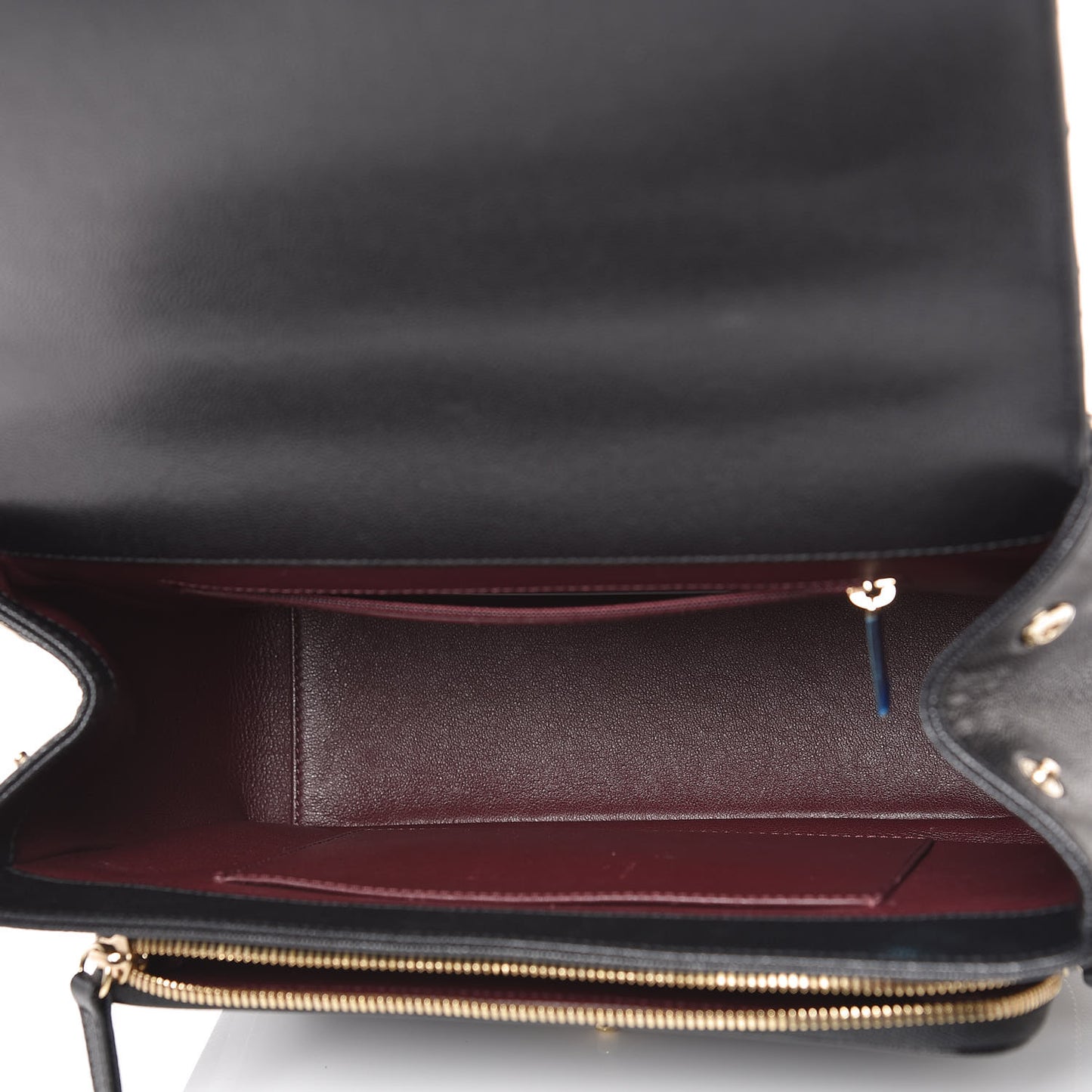Caviar Quilted Large Business Affinity Flap Black