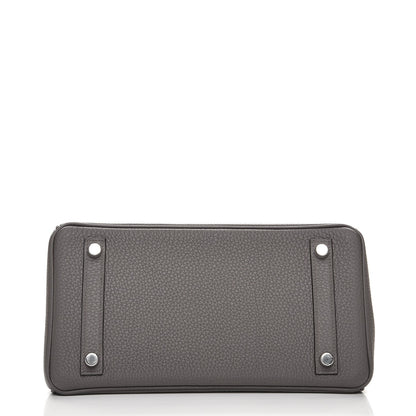 Hermes Togo Birkin 25 Etain 27 of 31