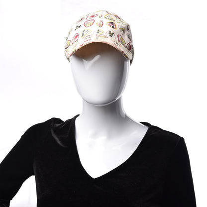Chanel Canvas Coco Hearts Cap Hat M Pink 2 of 7