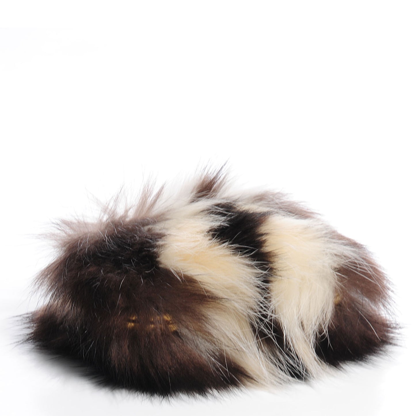 Skunk Fur Minaudière Clutch Brown