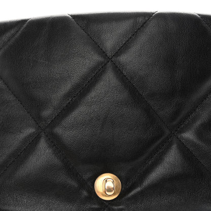 Chanel Lambskin Quilted Maxi Chanel 19 Flap Black 11 of 16