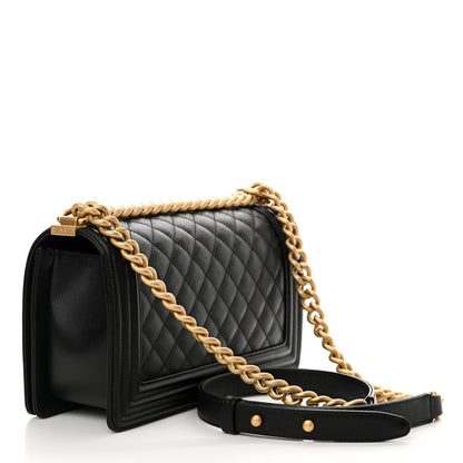 Chanel Caviar Quilted Medium Boy Flap Black 3 of 10