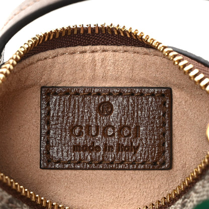 Gucci GG Supreme Monogram Azalea Calfskin Mini Retro Interlocking G Charm Bag Beige Ebony Brown Sugar 6 of 8