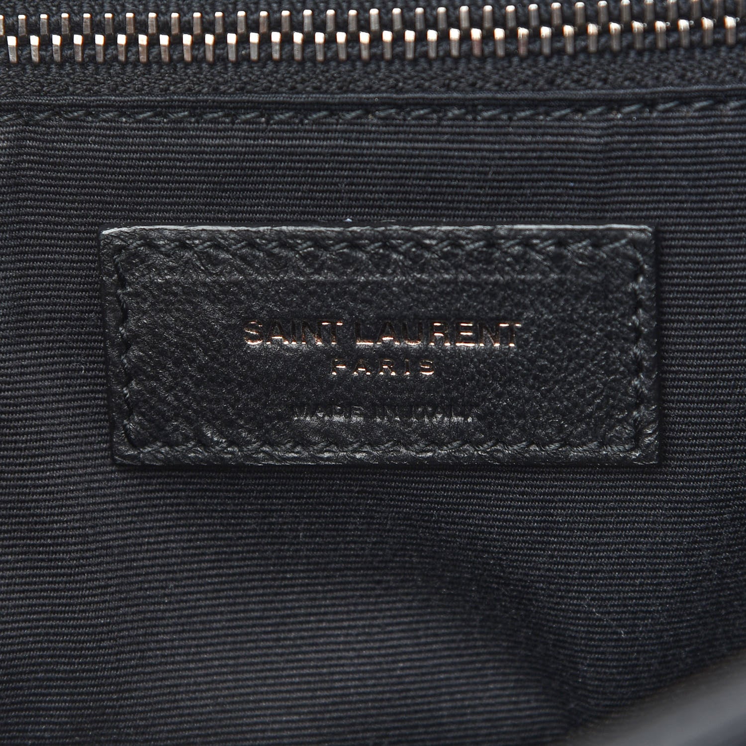 Saint Laurent Crinkled Calfskin Matelasse Monogram Large Niki Chain Satchel Black 12 of 12