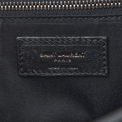 Saint Laurent Crinkled Calfskin Matelasse Monogram Large Niki Chain Satchel Black 12 of 12