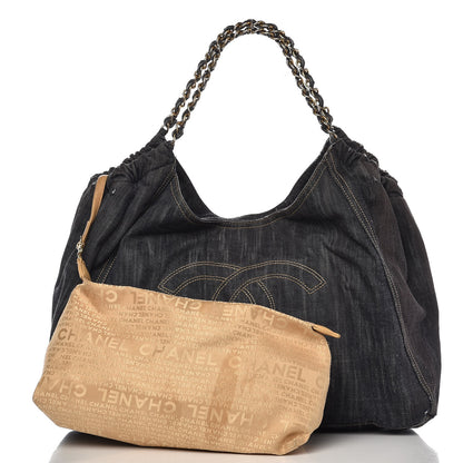 Chanel Denim XL Coco Cabas Tote Dark Blue 12 of 12