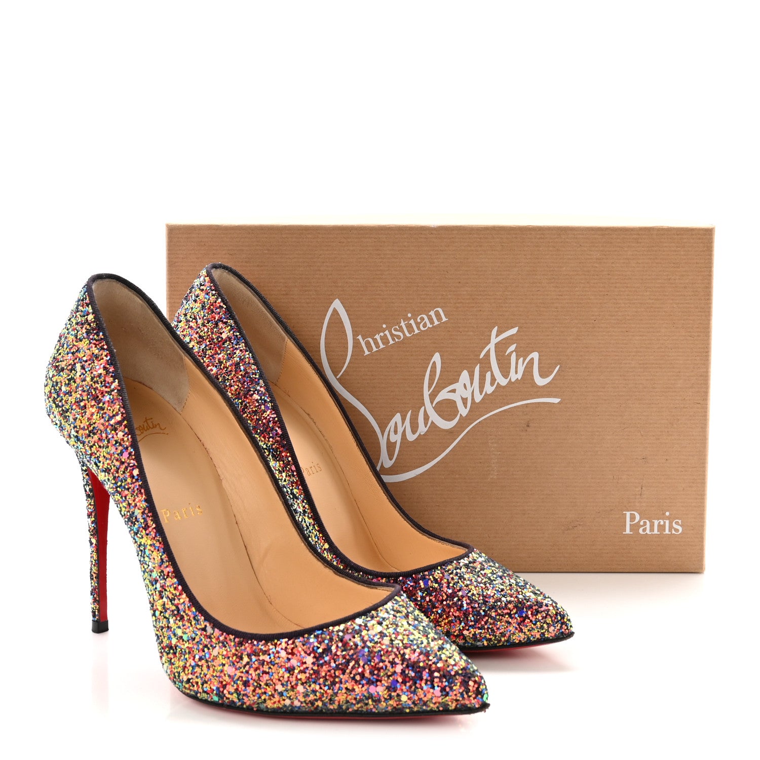 Christian Louboutin Glitter Milkyway Pigalle Follies 100 Pump 38.5 Multicolor 9 of 9