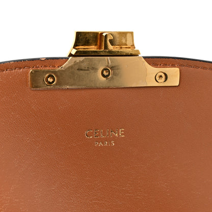 Celine Calfskin Triomphe Canvas Teen Triomphe Bag Tan 6 of 13
