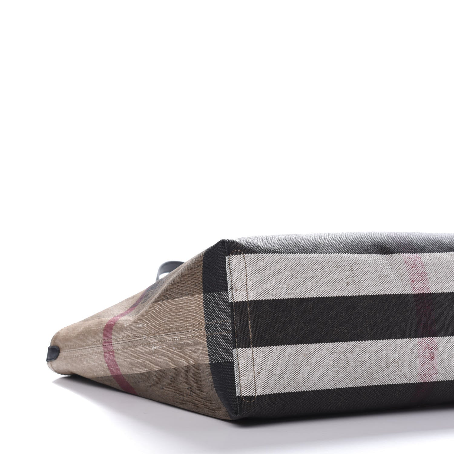 Burberry Coated Canvas Mega Check Medium Doodle Tote Black 6 of 11