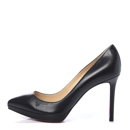 Christian Louboutin Shiny Nappa Pigalle Plato 100 Pumps 39 Black 1 of 7