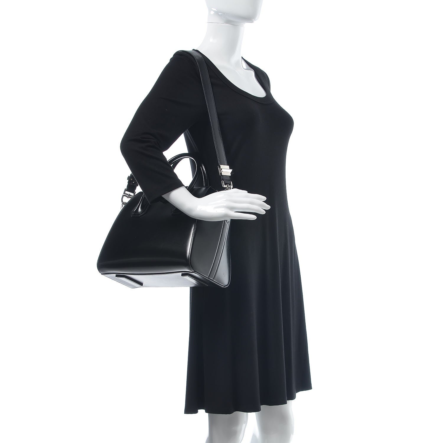 Givenchy Shiny Lord Calfskin Small Antigona Black 2 of 8