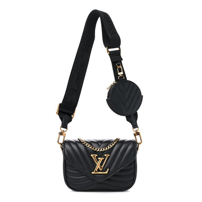 Louis Vuitton Calfskin New Wave Multi Pochette Black 1 of 9