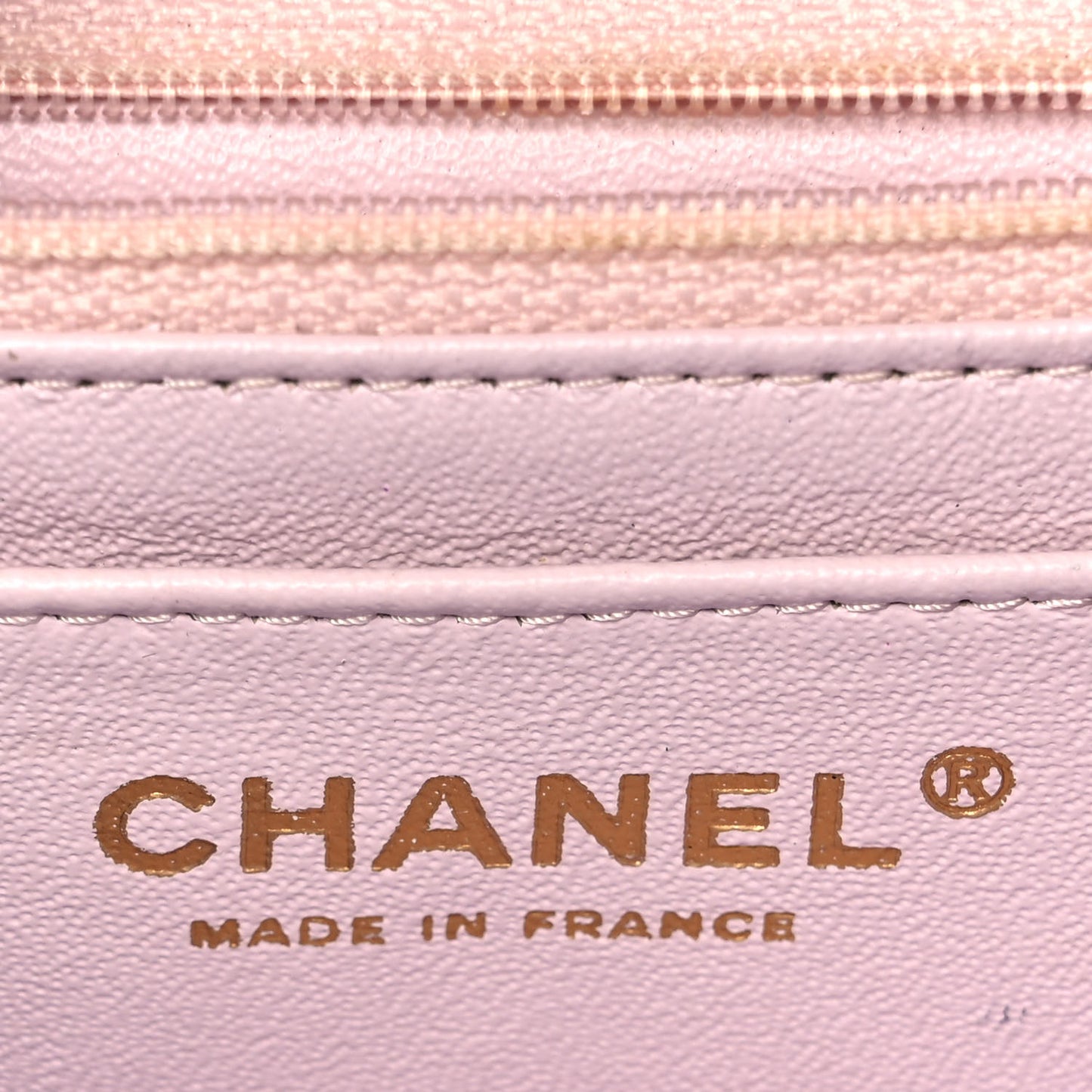 Lambskin Quilted Mini Square Flap Light Pink