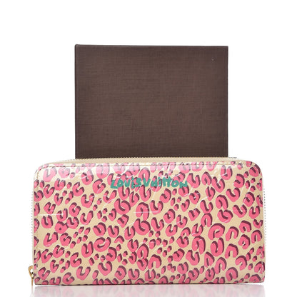 Louis Vuitton Vernis Leopard Zippy Wallet Blanc Corail 9 of 9