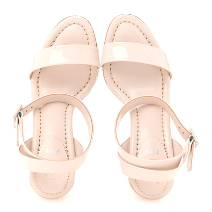 Christian Louboutin Patent Miss Sabina 85 Sandals 36 Leche 2 of 10
