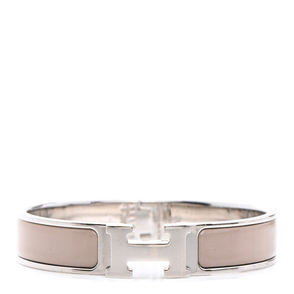 Hermes Enamel Narrow Clic Clac H Bracelet PM Marron Glace 1 of 5