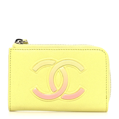 Chanel Caviar Key Holder Case Light Pink Light Green 1 of 11
