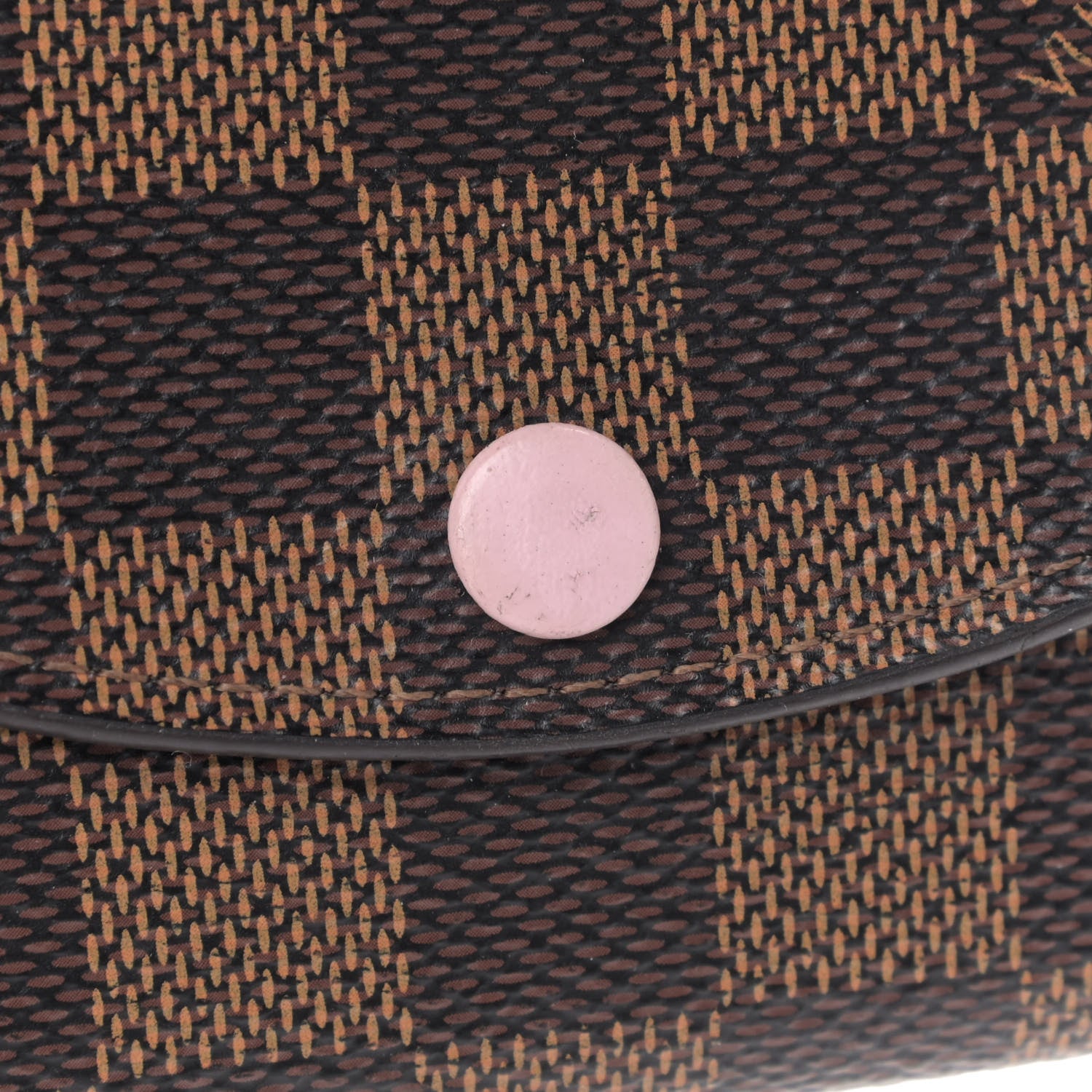 Louis Vuitton Damier Ebene Rosalie Coin Purse Rose Ballerine 5 of 5