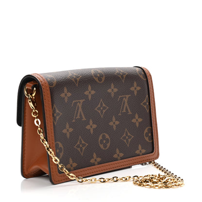 Louis Vuitton Reverse Monogram Dauphine Chain Wallet 3 of 5