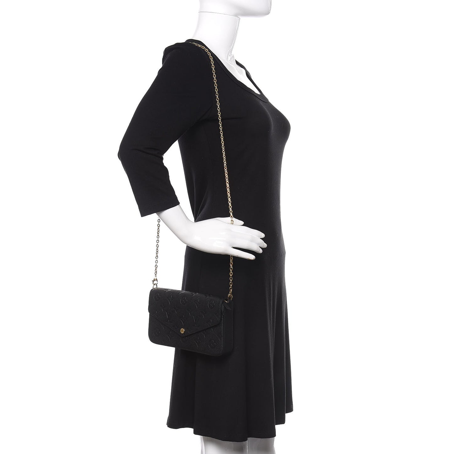 Empreinte Pochette Felicie Chain Wallet Black