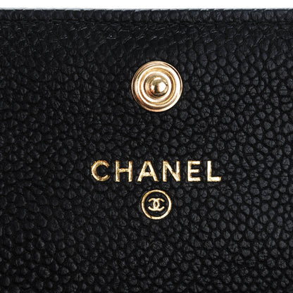 Chanel Caviar Quilted Boy Card Holder Wallet Black 6 of 8
