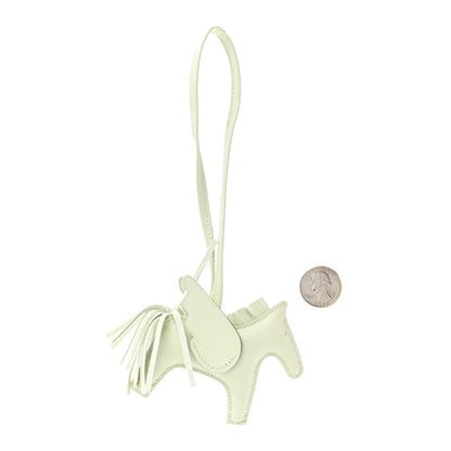 Hermes Milo Lambskin Grigri Rodeo Pegase Horse Bag Charm PM Vert Fizz 2 of 5