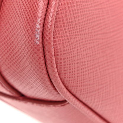 Prada Saffiano Metal Mini Shoulder Bag Pink 11 of 11