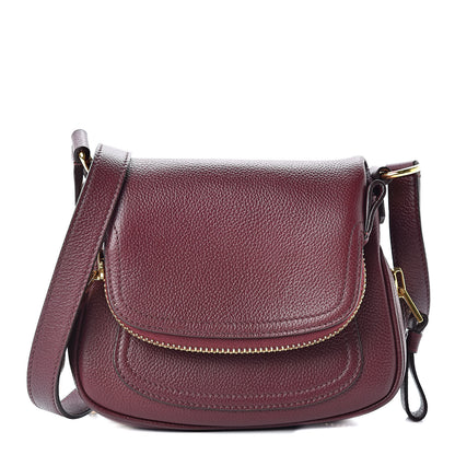 Tom Ford Calfskin Mini Jennifer Crossbody Bag Oxblood 1 of 11