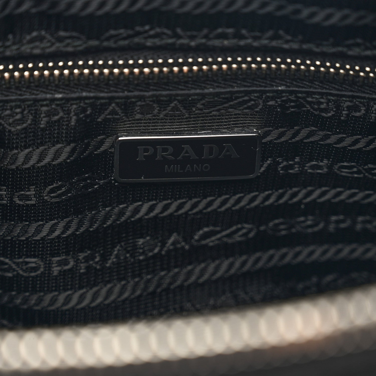 Prada Nylon Tessuto Impuntu Quilted Bandoliera Crossbody Bag Black 7 of 10
