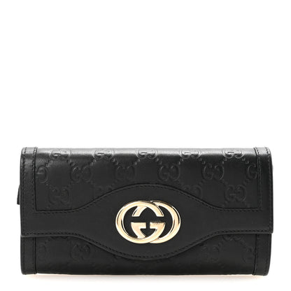 Gucci Guccissima Sukey Continental Wallet Continental Wallet Black 1 of 6