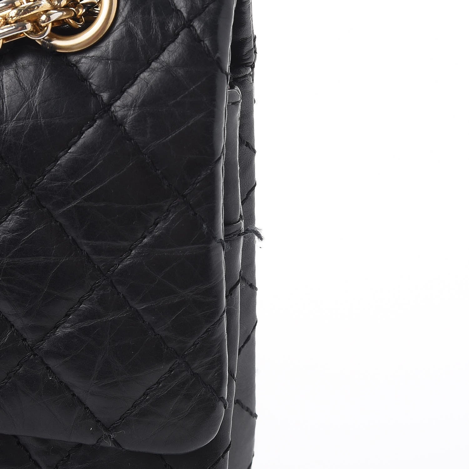 Chanel Aged Calfskin 50th Anniversary 2.55 Reissue 225 Flap Black 9 of 13