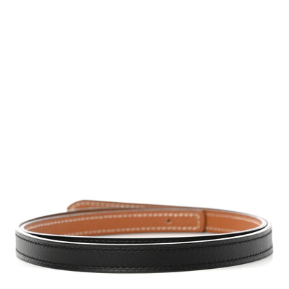 Hermes Epsom Swift 13mm Belt Strap 80 Gold Black 1 of 8