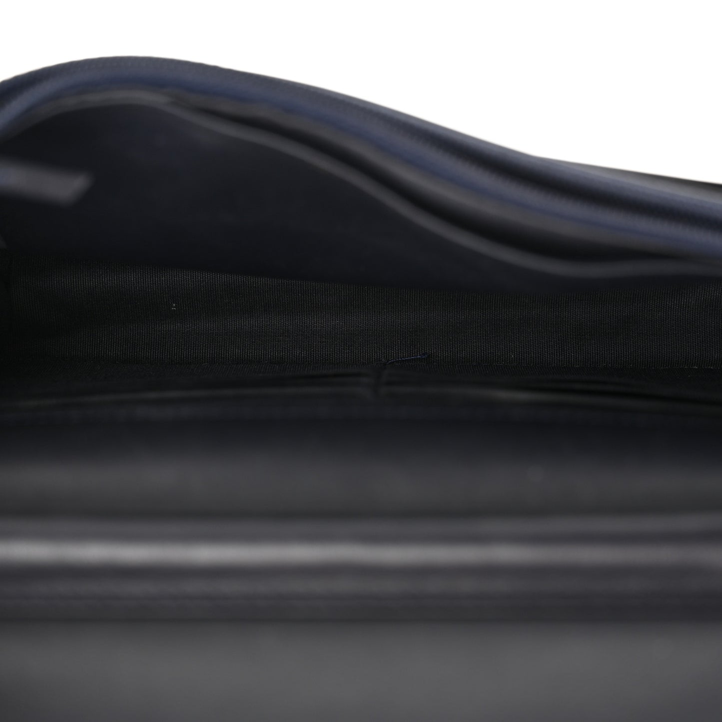 Tweed Shearling Quilted Chanel Wallet On Chain WOC Navy Black